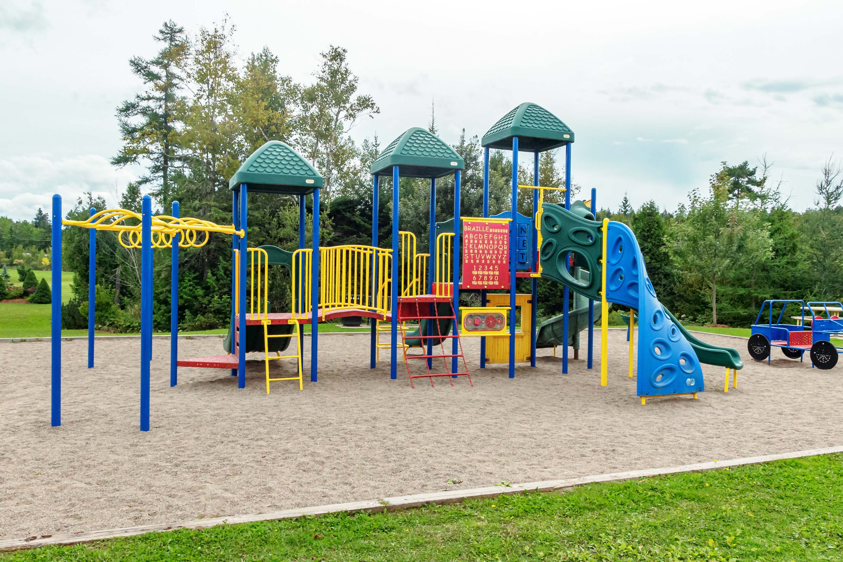 Playground structures and areas