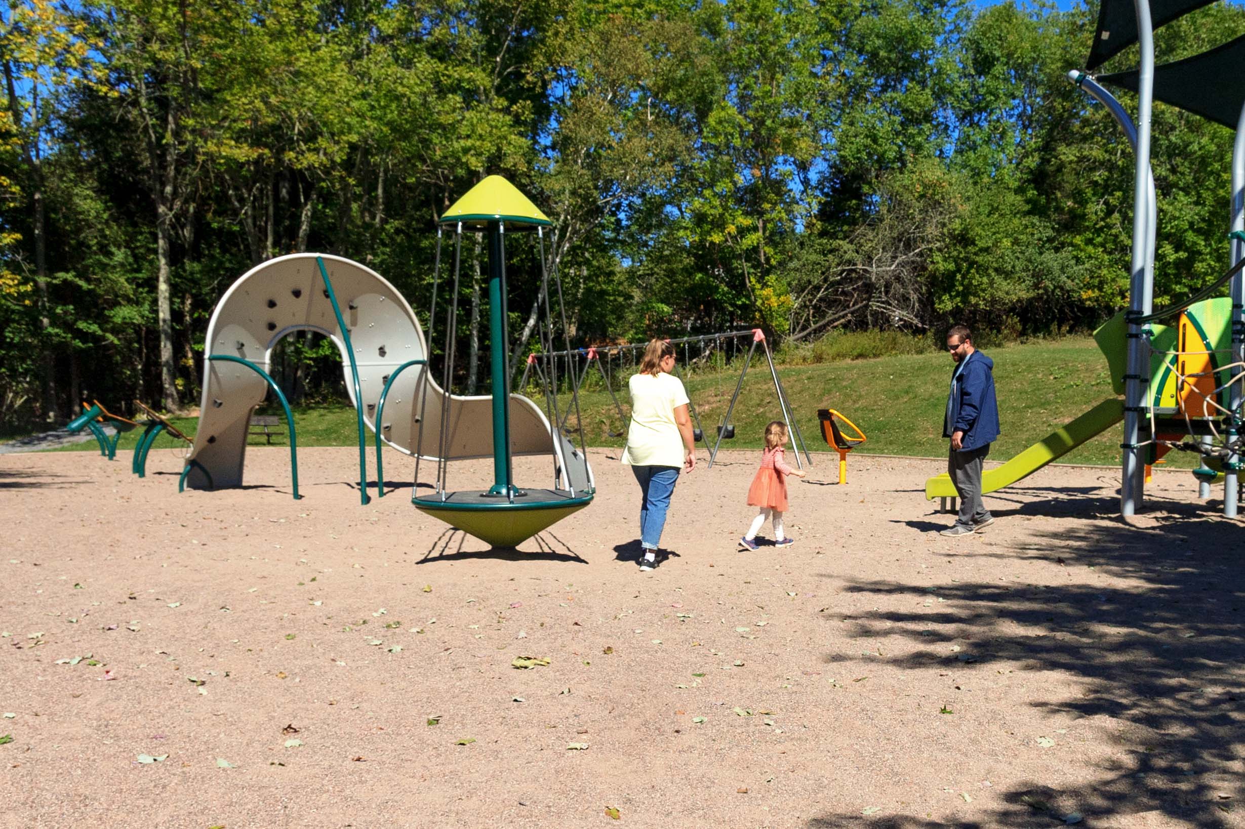 Playground structures and areas