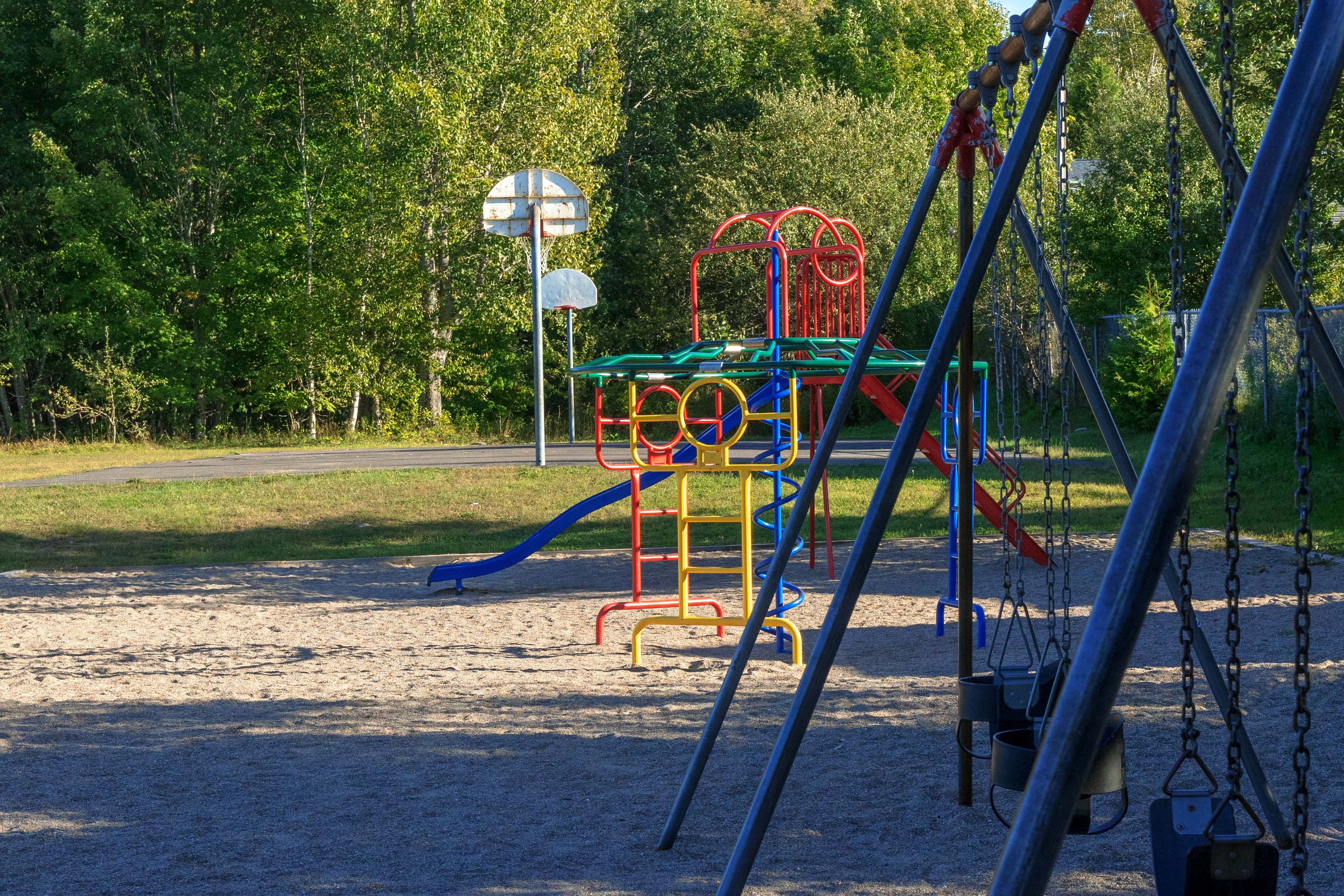 Playground structures and areas