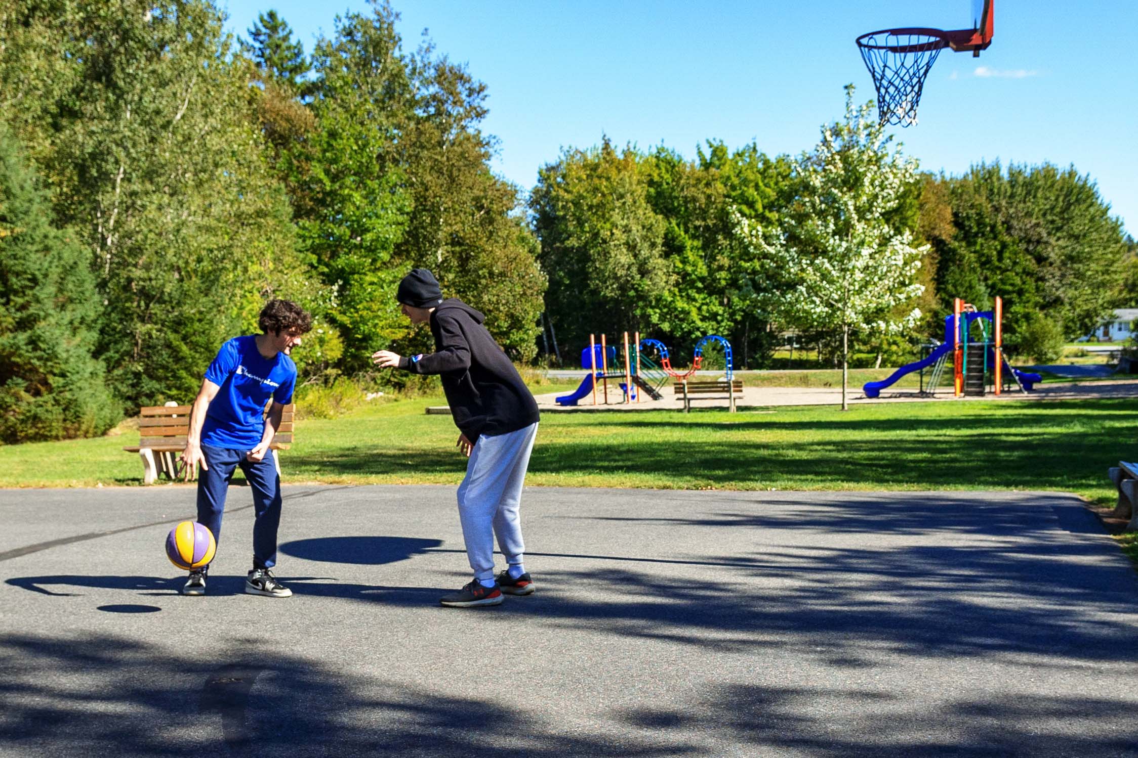 Playground structures and areas